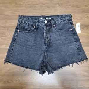 Old Navy Women's Jean Shorts High-Waisted Button-Fly Sky-Hi A-Line Cut-Off 8 NWT